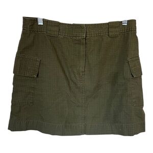 Y2K Army Green Low Rise Mini Skirt  Cotton 9